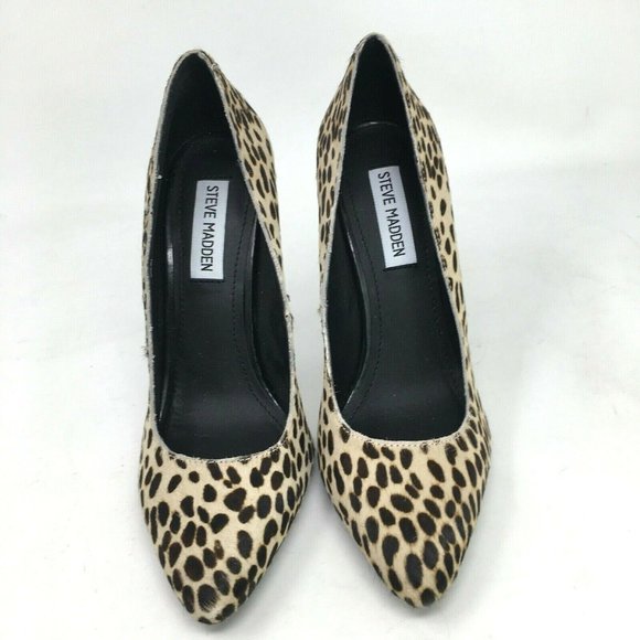 Steve Madden Calf Hair Stiletto Heels Intrud-L Animal Print NWOT sz 7 Sexy - Picture 4 of 6